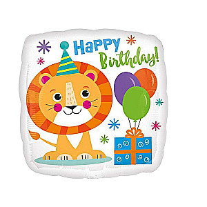 Фольгированный шар 18 Birthday Lion