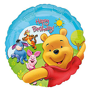 Фольгированный шар 18 Pooh and Friends Sunny BDAY