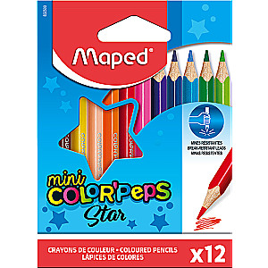 Цветные карандаши MAPED ColorPeps Mini 12 цветов