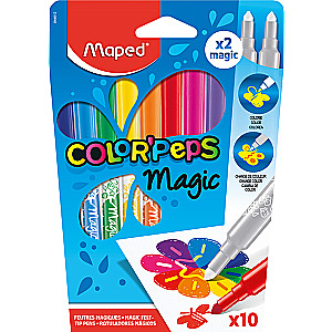 Фломастеры MAPED Color'peps Magic 10 цветов+2 magic