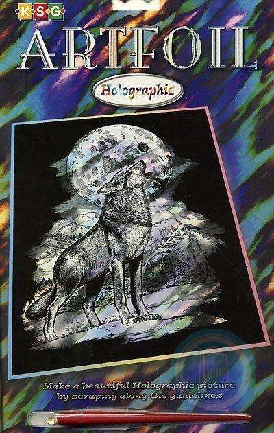 Гравюра HOLOGRAPHIC WOLF