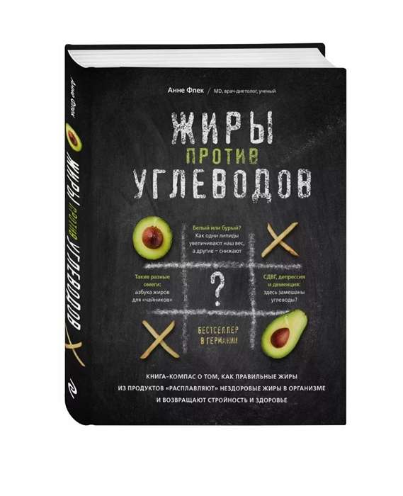 Жиры против углеводов. Книгакомпас о том, как правильные жиры из продуктов «расплавляют» нездоровые жиры в организме и возвращают стройность и здо...