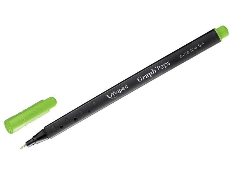 Маркер тонкий MAPED Finefelt 0.4mm, Apple Green, ярко зеленый