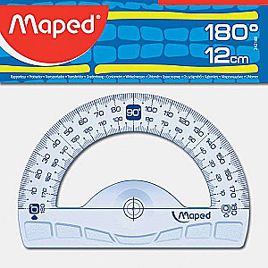 Транспортир MAPED Graphic 180°-12cm