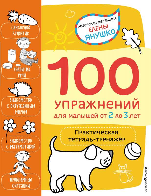 100 упражнений для малышей от 2 до 3 лет. Практическая тетрадь-тренажёр