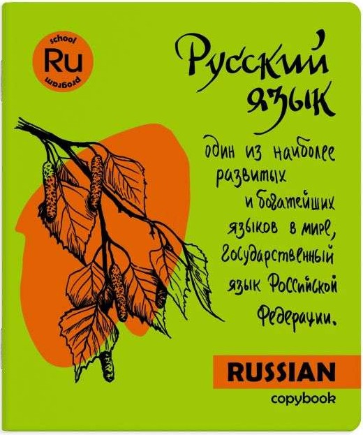 Тетрадь предметная (48 листов). Яркая учёба. Русский язык (49564)