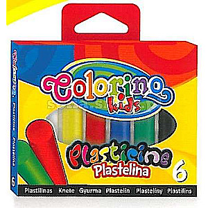 Пластилин COLORINO 6 цветов