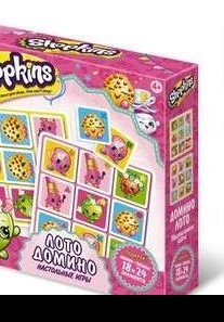 Shopkins.Настольная игра. 2в1. Лото, Домино