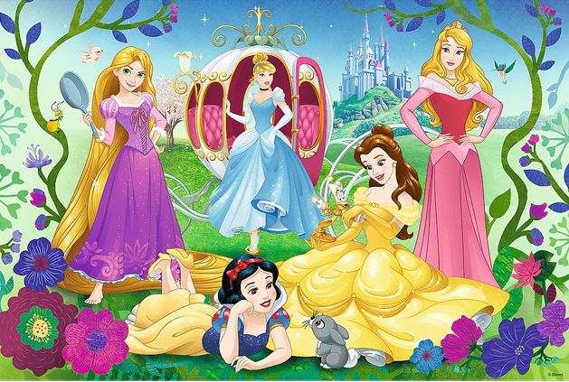 Пазл 70 Glitter Trefl: Disney Princess