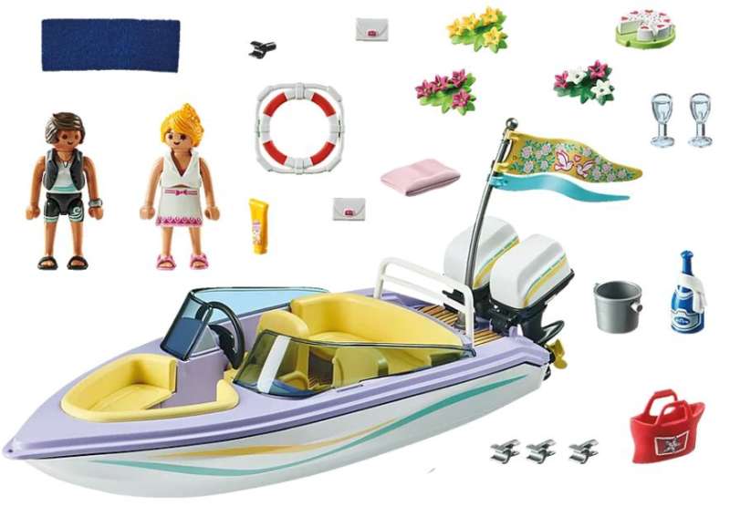 Конструктор - Playmobil City Life Honeymoon Speedboat Trip 