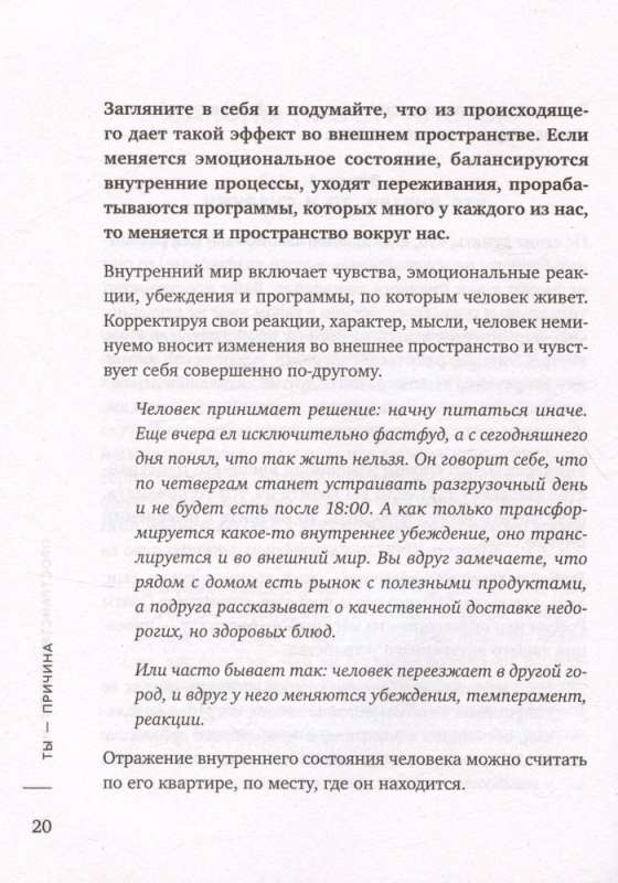 Ты - причина. Почему мы всегда получаем то, чего заслуживаем, и как навести порядок в семье и в жизни