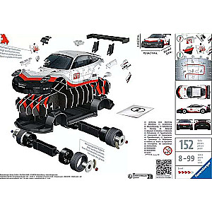 3D пазл 152 Porsche 911 GT3