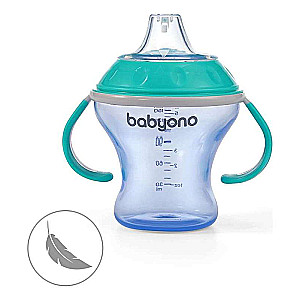 BABYONO Кружка с мягким наконечником NATURAL NURSING 180 мл 