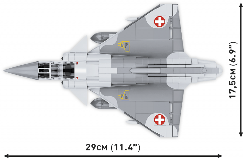 Конструктор - COBI Mirage III S Swiss AIR Force, 453 детали