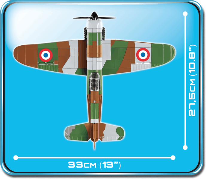 Конструктор - COBI Dewoitine D.520, 283 детали