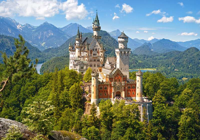 Пазл View of the Neuschwanstein Castle, Germany 500 дет.