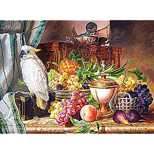 Пазл Copy of Still Life With Fruit and a Cockatoo, Josef Schuster 3000 дет.