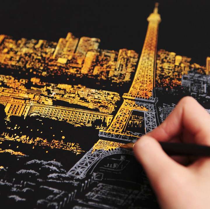 Скретч-картина Bright City Paris