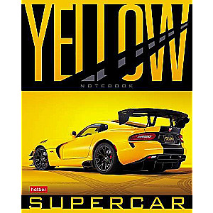 Тетрадь 48л А5 клетка - YELLOW supercar