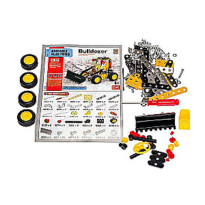 Конструктор - 129 деталей. Бульдозер металлический