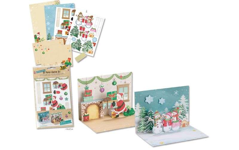 3D pop-up открытки FOLIA  X-MAS