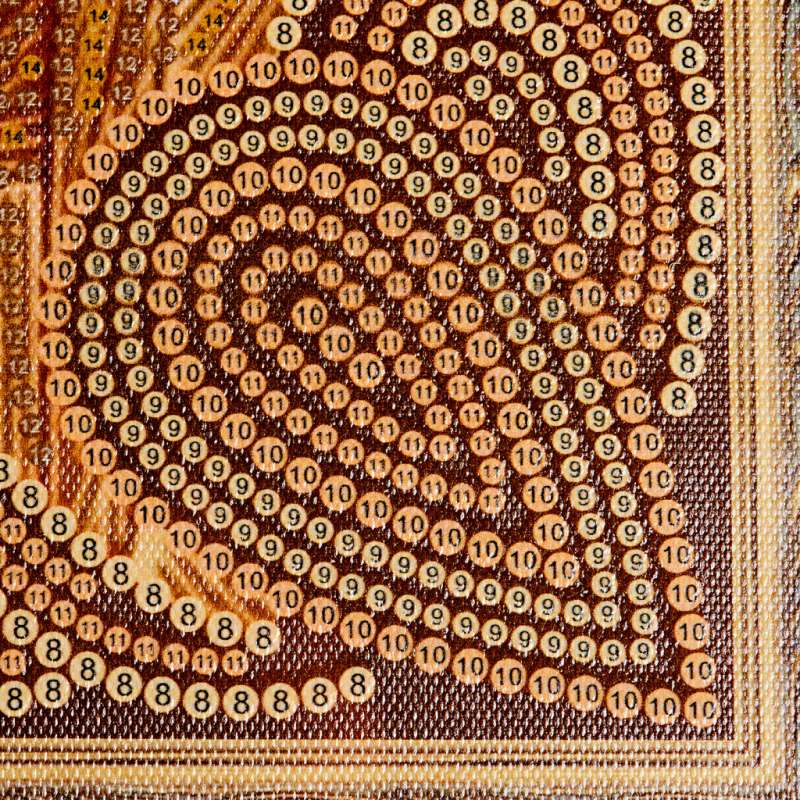 Картина 5D мозаика с нанесенной рамкой (40х50) ВИФЛЕЕМСКАЯ БОЖИЯ МАТЕРЬ (15 цветов) 