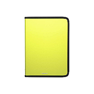 Папка на молнии пластиковая ErichKrause Glance Neon, A4+, ассорти