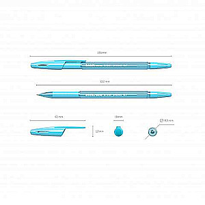 Ручка шариковая ErichKrause R-301 Spring Stick&Grip 0.7, цвет чернил синий