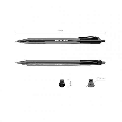 Ручка шариковая автоматическая ErichKrause U-28, Ultra Glide Technology, цвет чернил черный