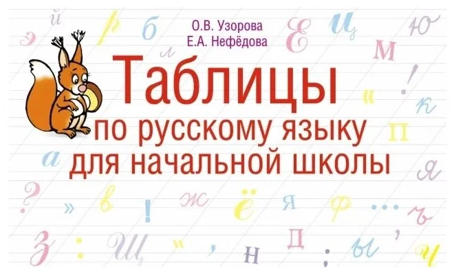 Таблицы по русскому языку для начальной школы. 1-4 классы