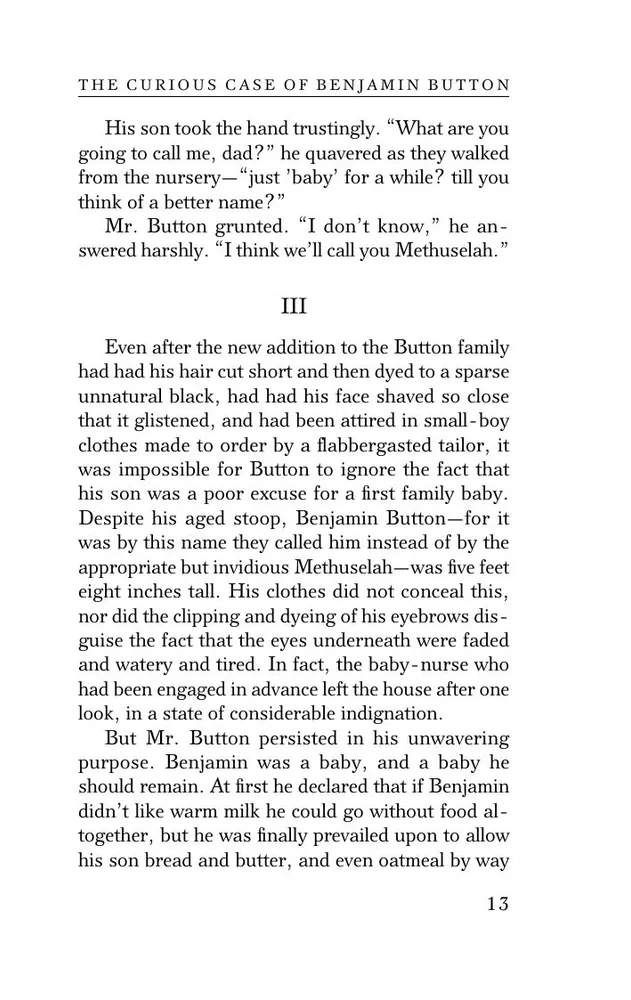 The Curious Case of Benjamin Button and Other Stories