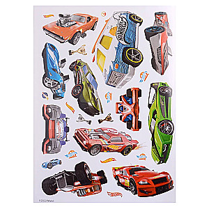 Hot Wheels. Уличные гонки. Многоразовые наклейки