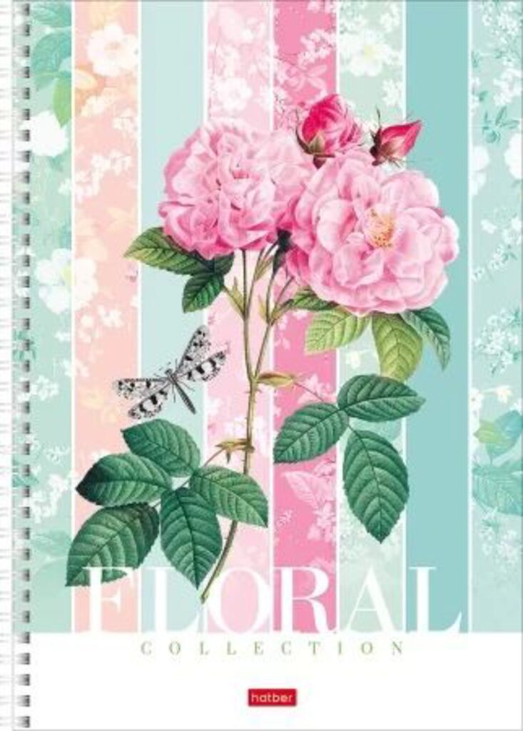 Тетрадь Floral collection 4 диз.в блоке