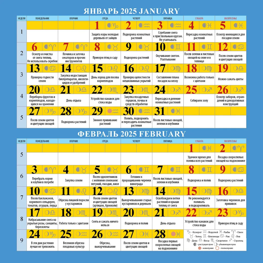 Календарь настенный перекидной Сад и огород. Лунный календарь на 2025 год