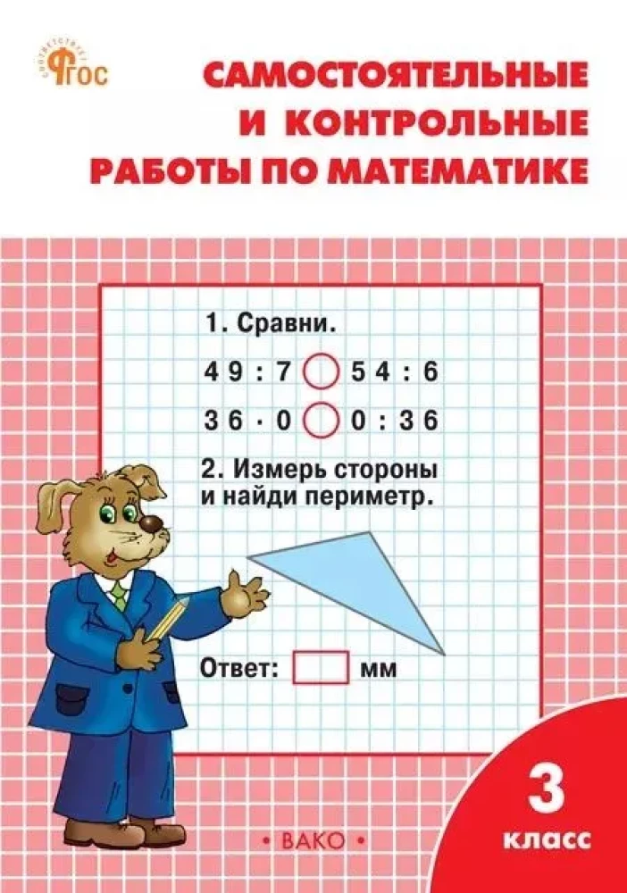 Matematyka. 3. klasa. Niezależna i kontrolowana praca. zeszyt ćwiczeń