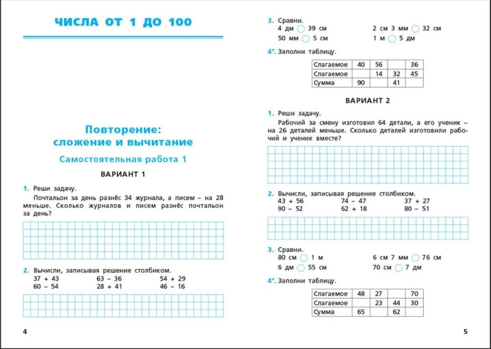 Matematyka. 3. klasa. Niezależna i kontrolowana praca. zeszyt ćwiczeń