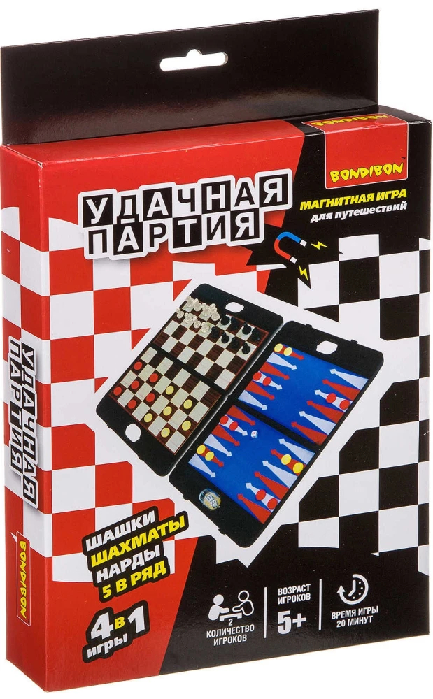 Udana gra 4 na 1. Szachy, warcaby, backgammon, 5 z rzędu