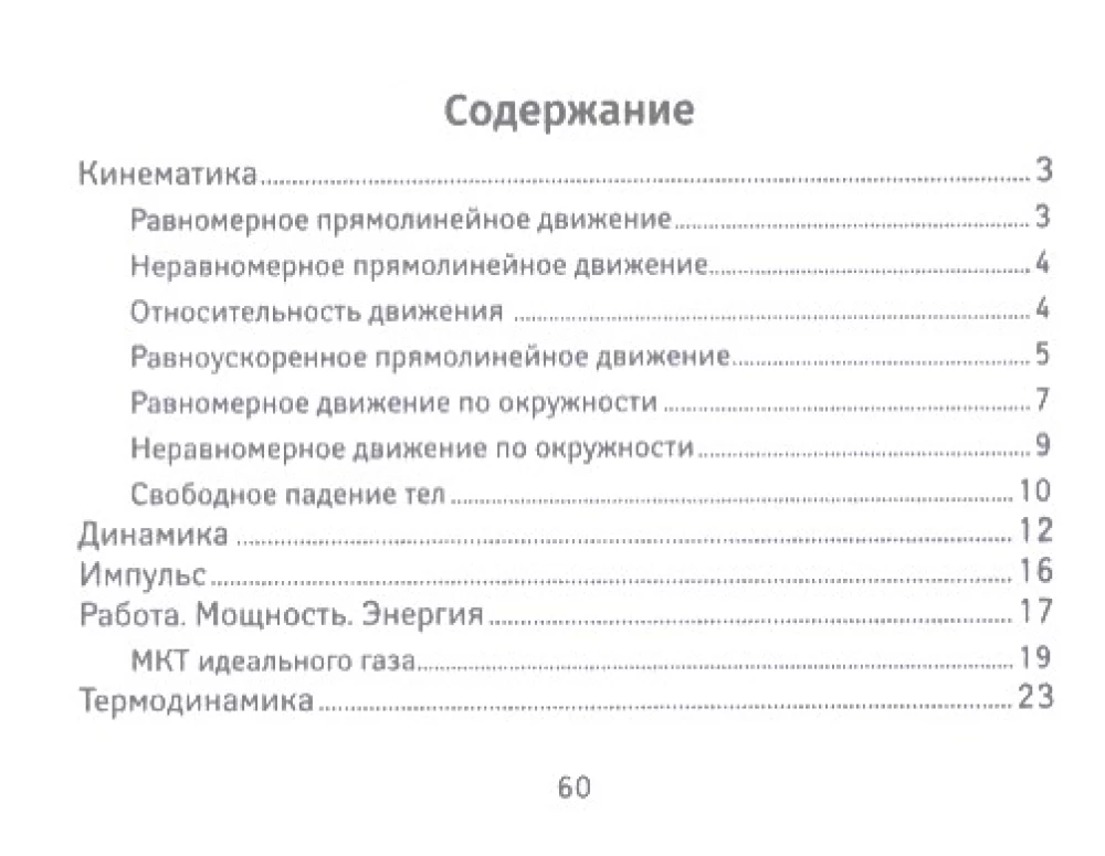 Формулы по физике. Мини-шпаргалки для школы