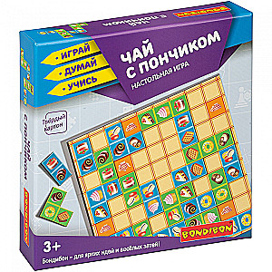 Gra planszowa Domino Puzzle „Herbata z pączkiem”