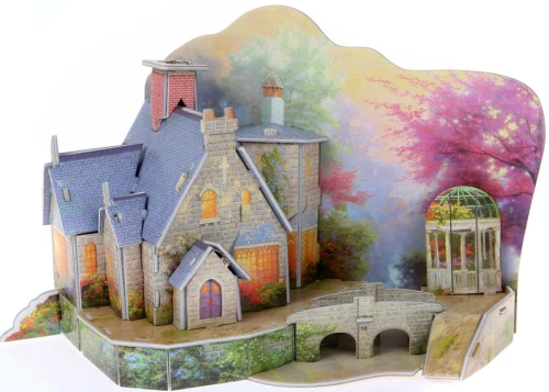 Puzzle piankowe 3D „Ciepły dom”