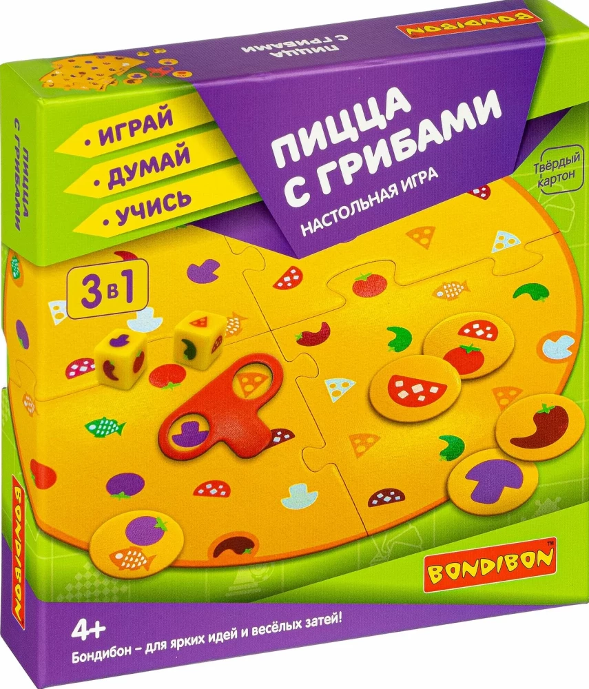 Gra planszowa „Pizza z grzybami”