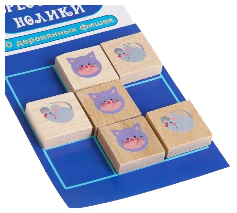 Игра настольная Крестики-нолики. Кошки-Мышки