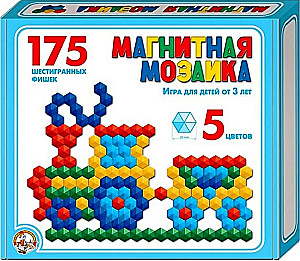 Мозаика магнитная шестигранная d20/5 цв/175 эл