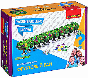 Развивающие настольные игры Bondibon «ФРУКТОВЫЙ РАЙ», BOX