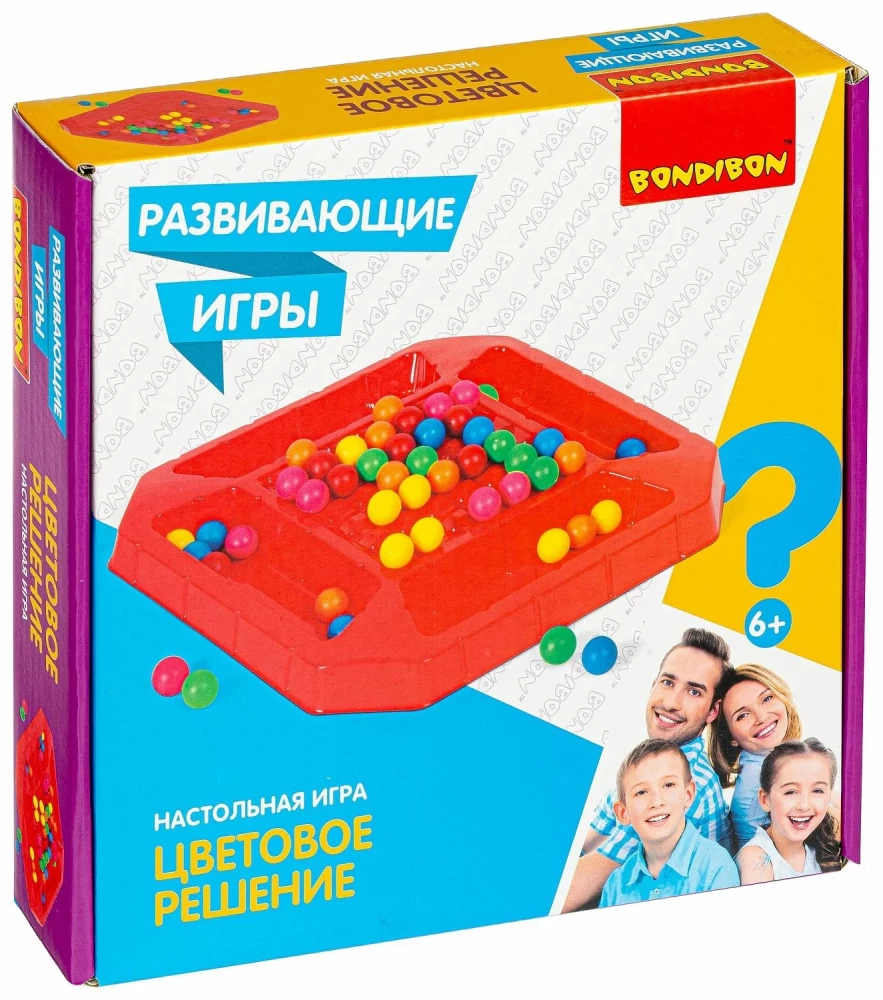 Развивающие настольные игры Bondibon «ЦВЕТОВОЕ РЕШЕНИЕ», BOX