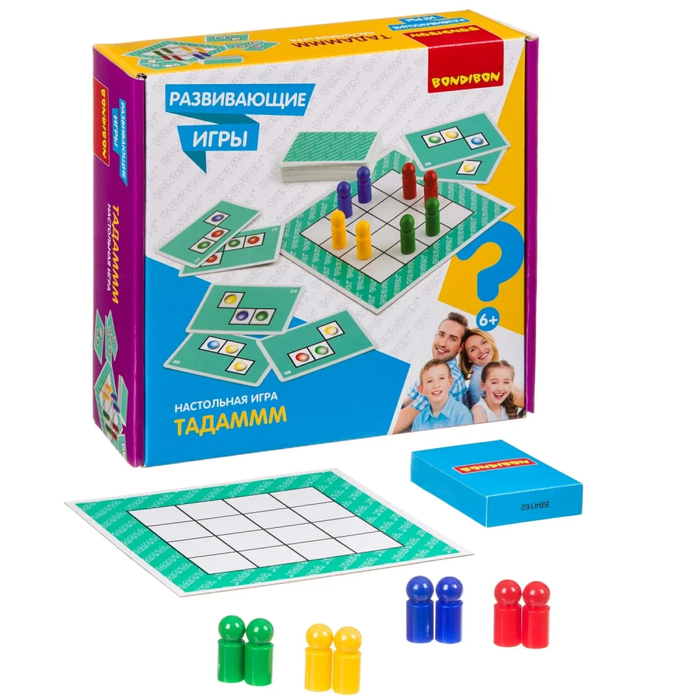 Развивающие игры Bondibon «ТАДАМММ», BOX  22х5,6х21