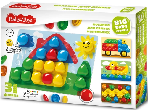 Мозаика для самых маленьких Baby Toys Домик d 40