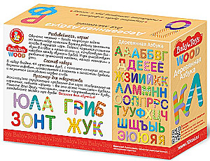 Игра развивающая Азбука деревянная Baby Toys Woo