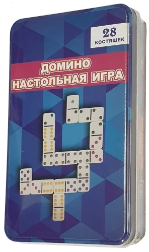 Наст.игра Домино в жестяной коробке