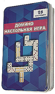 Наст.игра Домино в жестяной коробке